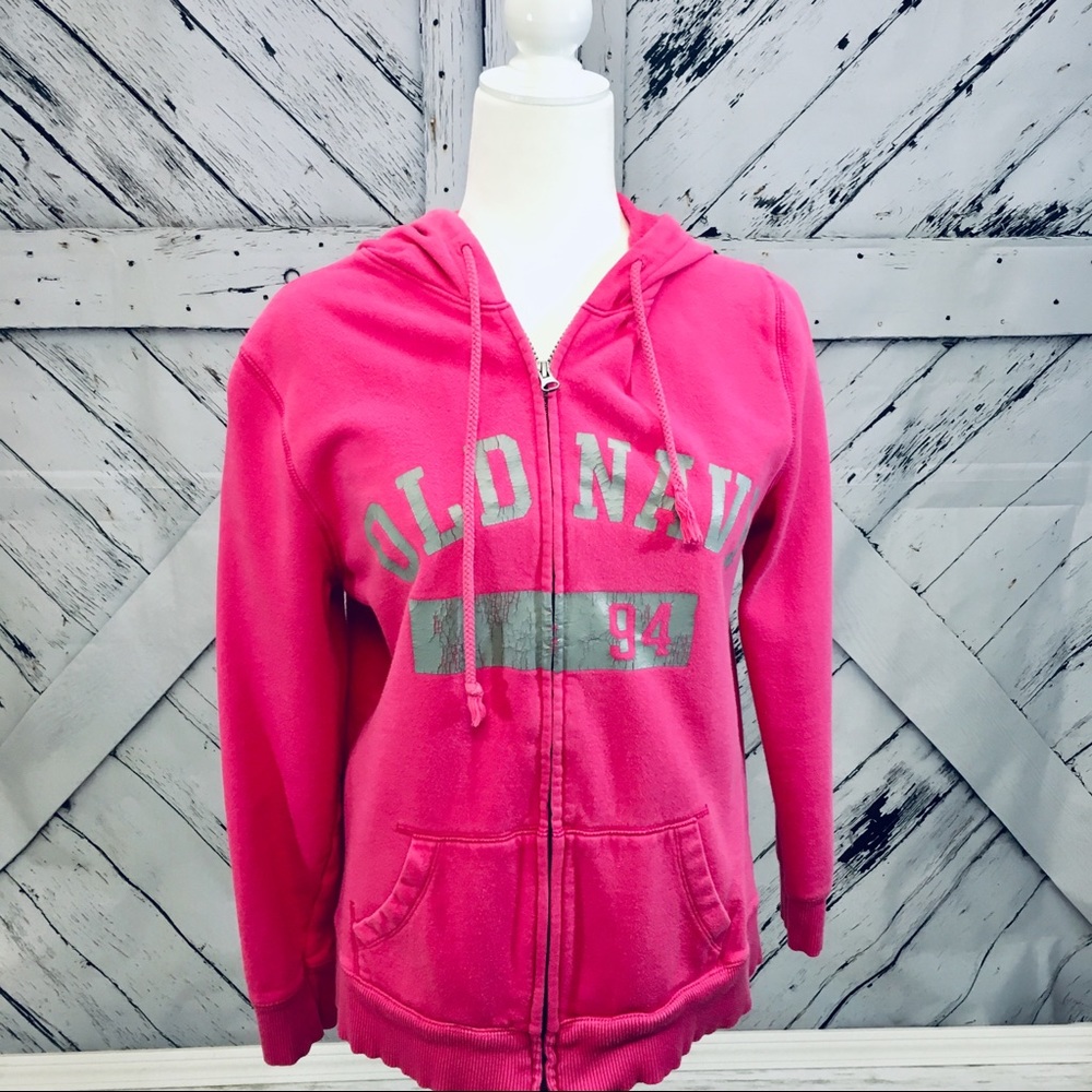 Pink Old Navy Zip Up Hoodie